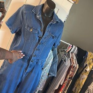 Dark Blue Jean jumpsuit (worn once)